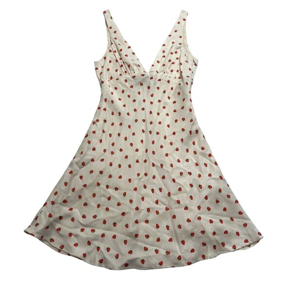 Zara  Strawberry Dress in White - Picture 1 of 5